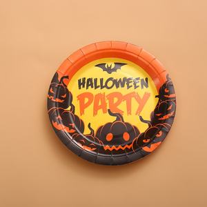 Juego de Vajilla Desechable Ecológica para Halloween - Platos y Vasos para Fiestas de Terror, Más Vendidos, Alta Calidad, <span class=keywords><strong>Precio</strong></span> de Fábrica, Decoración - Product Image 4