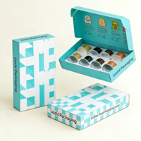 Boîte en papier personnalisée pour dosettes de café avec logo, emballage de luxe pour capsules de café d'hôtel, boîte de rangement vide pour capsules de café, boîte d'expédition pour capsules de café