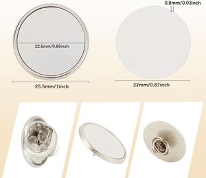Custom Metal Sublimation <b>Pin</b> <b>Badge</b> for Clothing Decoration Business Gift Tag with Silver-Plated Finish Advertising Promotion - Product Image 4