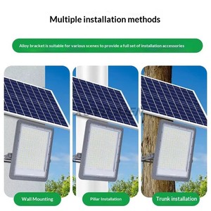 Reflector LED <span class=keywords><strong>Solar</strong></span> de Aluminio para Exteriores, Impermeable IP66, con Batería LiFePO4, para Estadios Deportivos, 200W/300W, Garantía de 2 Años, Haz de Luz de 70-140° - Product Image 6