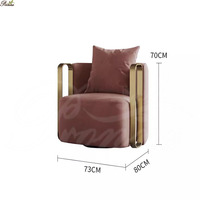 Chaise de travail pivotante sans accoudoirs en velours de luxe Foshan, réglable en hauteur