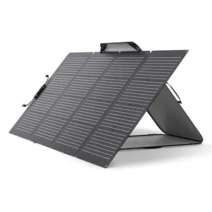 EnergyCreative 220W ETFE 휴대용 접이식 태양 전지 패널 유연한 태양 전지 패널 조정 가능한 킥 스탠드 오프 그리드 생활