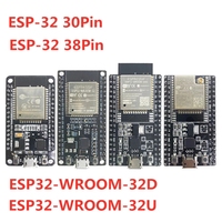 ESP32-WROOM-32U ESP32-WROOM-32D ESP32 30Pin 38Pin WIFI de consumo de energía ultrabajo de doble núcleo similar a ESP8266