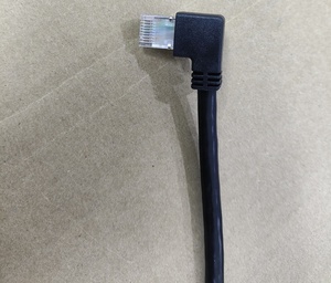 Câble d'extension à angle droit <span class=keywords><strong>RJ45</strong></span> mâle femelle 0.25M CAT5e/CAT6 réseau Internet Extender PVC veste FTP bouclier cuivre nu - Product Image 5