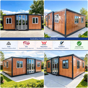 Maison conteneur préfabriquée extensible de 30 pieds en laiton sans plomb conforme aux normes australiennes NSF 61, maison pliable galvanisée de luxe avec 1, 2 ou 3 chambres - Product Image 3