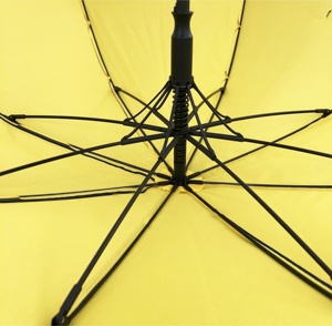 23 pollici full in fibra di vetro anti-arrugginito antivento doppio lato blu e giallo ombrello con stampa del logo all'interno - Product Image 3