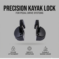 Système de Verrouillage Rapide et Précis pour Kayak, Attache Sécurisée pour Pédales de Canoë, Quincaillerie Marine Durable