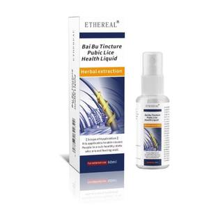 Spray para Piojos Púbicos English, 60 ml, Extracción Herbal, Tamaño de Viaje, Alivio del Malestar por Piojos Corporales, Líquido para el Cuidado de la Salud Externa - Product Image 1