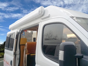 Auvent de Cassette Automatique <span class=keywords><strong>pour</strong></span> Camping-car, Caravane, Fourgon Aménagé avec Bande Lumineuse LED Extérieure - Product Image 6