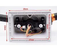 Kit DIY de Compteurs de Guidon de Moto en Métal avec LED pour Carte Mère Super, pour Machine de Jeu Vidéo de Simulation de Course pour Enfants (Arcade), Garantie 1 An