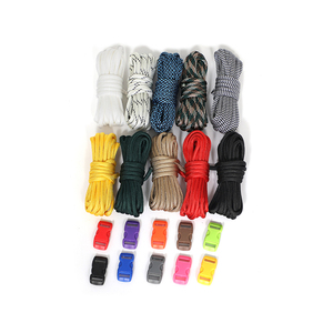 10 pieds pour cordon Paracord en plusieurs couleurs pour bracelet à bricoler soi-même lanière porte-clés collier <span class=keywords><strong>de</strong></span> chien tissé corde <span class=keywords><strong>Kit</strong></span> emballé dans un sac - Product Image 2