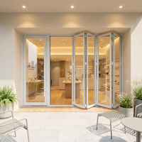 Ventanas Plegables de Diseño Moderno Personalizadas, de Aluminio Horizontal con Doble Vidrio Insonorizado, Aislamiento Térmico