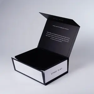 Matt Magnet Luxury Folding Jewelry Magnetic Wedding Packaging Gift Hard Box Full Set Magnetic Closure Custom Box Packaging