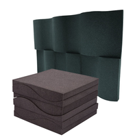 Tratamiento acústico Paneles acústicos Patrón de onda Materiales de PU Guía de colocación de espuma acústica Reducción de ruido Habitación Absorción de sonido