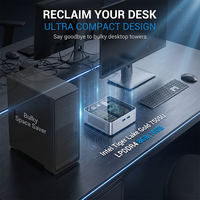 Custom Logo Mini Desktop PC with Intel Tiger Lake Gold 7505U Processo DDR4 Memory Type-C HDMI Windows 11 System Premium Mini PCs