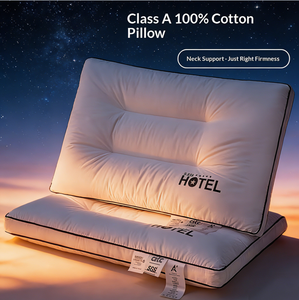<span class=keywords><strong>Oreiller</strong></span> de cou minimaliste en coton écologique, personnalisé pour hôtels cinq étoiles, soutien lombaire, aide au sommeil, pour la maison - Product Image 6