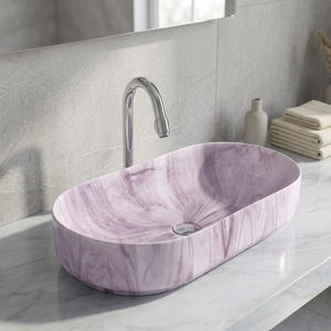 Ensembles d'articles sanitaires décoratifs en porcelaine Super marché utilisant un lavabo à main Design Table Top Lavabo Lavabo Produits en porcelaine - Product Image 1