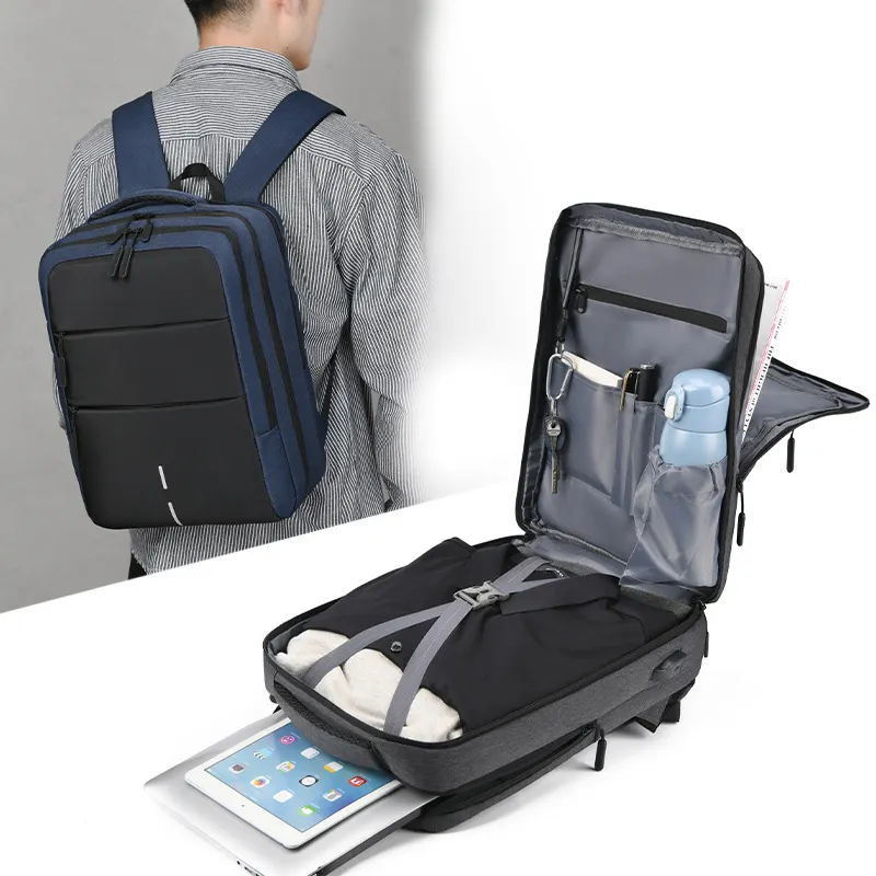 Trends 2023 Grote Capaciteit Zakelijke Notebook Man Bag Computertas Reizen Laptop Rugzakken Met Usb