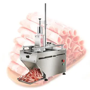 automatic frozen meat slice slicer Lamb Roll Bacon Slicer Cutting Frozen Meat Slicing Machine