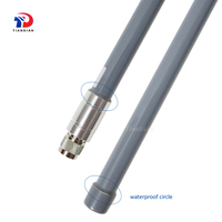 Antenne WiFi longue portée pour extérieur, 2400 - 2500 MHz, 15 dBi, omnidirectionnelle, 2,4 GHz, en fibre de verre