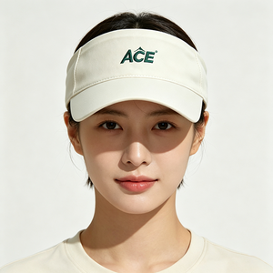 หมวกกันแดดปักโลโก้ ACE แบบโค้ง ทรง Unisex แห้งเร็ว ยืดหยุ่น เหมาะสำหรับกีฬา กิจกรรมกลางแจ้ง กอล์ฟ วิ่ง เทนนิส - Product Image 1