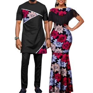 Robe et tenues assorties pour <span class=keywords><strong>couple</strong></span> africain, taille plus, coupe classique, imprimé africain Dashiki, pour homme et femme, pour les fêtes - Product Image 6