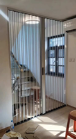 Balkon, ruang tamu, kamar mandi, dan dapur yang dapat disesuaikan, terbuat dari pelat kristal PC akrilik transparan yang dapat dilipat dan digeser.