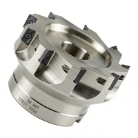 Tête de fraiseuse à face indexable avec plaquettes en carbure pour machine CNC, outil de coupe de métal haute efficacité