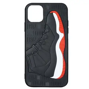 Mobile Phone Cases 3D AJ Fashion Luminous Red Sneaker Luxury Silicon Designer Sports Shoe Phone Case For Iphone 15 14 13 11 12 Pro Max XR 7 8 Plus Accessories