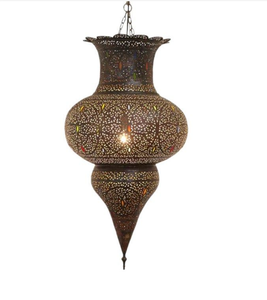 Metal hecho a mano hogar decorativo boda iluminación linterna mejor diseño estilo marroquí lámpara colgante luz colgante - Product Image 3