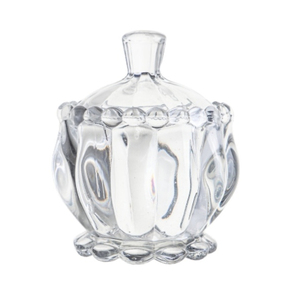 Vendita <span class=keywords><strong>di</strong></span> Fabbrica: Zuccheriere in <span class=keywords><strong>Vetro</strong></span> con Coperchio in Cristallo, Ciotola Decorativa per Caramelle, Contenitore per Conservazione e Esposizione Domestica - Product Image 1