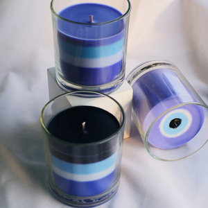 <span class=keywords><strong>Vela</strong></span> de Cera de Soja con Ojo Turco en Frasco de Vidrio Azul, Personalizada con Logotipo de Lujo C&H, Decoración <span class=keywords><strong>para</strong></span> <span class=keywords><strong>el</strong></span> Hogar - Product Image 3