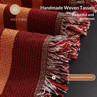 Nouvelle Housse de Canapé Luxe Rouge Florale Respirante Élastique Anti-Rayures pour Chat, Couverture Intégrale Monobloc Haut de Gamme