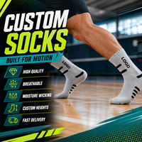 Chaussettes de sport mi-mollet personnalisées avec logo OEM, respirantes, pour l'entraînement au basketball, chaussettes athlétiques pour hommes
