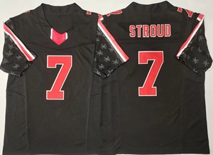 2025 Collège Football Américain Ohio State10 # SAYIM 18 # HOWARD 2 # DOWNS 4 # SMITH 33 # SAWYER 1 # JUDKINS 7 # STROUD Maillots Cousus - Product Image 3