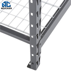 4 레이어 헤비 듀티 창고 선반 랙 차고 보관 랙 가정용 선반 랙 산업용 와이어 메쉬 선반 - Product Image 6