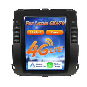 Per <span class=keywords><strong>Lexus</strong></span> <span class=keywords><strong>GX470</strong></span> 10.4 ''8core 4G autoradio lettore Stereo Carplay Android Auto Mirrorlink FM BT GPS WIFI video musicali DVR Record - Product Image 1