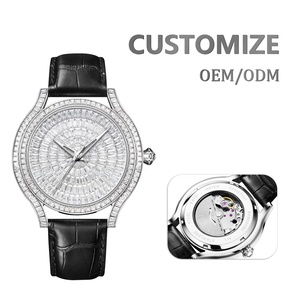Montre mécanique automatique de luxe pour homme, style hip-hop, avec mouvement MIYOTA 8215, boîtier en acier inoxydable, design entièrement serti de diamants - Product Image 3
