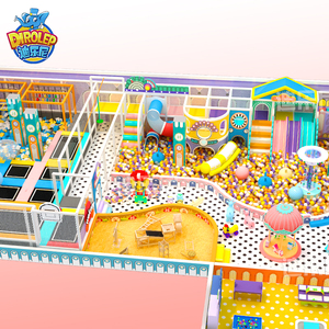 Area Giochi Morbida Personalizzata a <span class=keywords><strong>Tema</strong></span> Morandi per Bambini con Piscina di Palline, Scivoli e Trampolino - Product Image 1