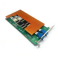Adaptateur Ethernet PCI-E X8 à double port optique haute performance 100 Gb/s, carte réseau monomode avec puce Intel E810-CAM2