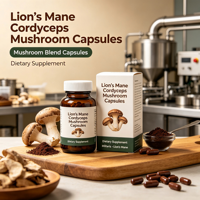 Capsules de Crinière de Lion et de Cordyceps Militaris – Complément Alimentaire Naturel Sans Sucre pour Adultes, pour la Concentration et la Vitalité Quotidienne
