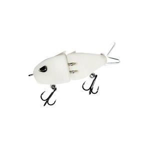 60mm 6,5G Material ABS hundimiento lento cebo de deslizamiento de 2 secciones con cola suave sonajero pequeño nadar articulado Swimbait señuelo de pesca cebo - Product Image 6