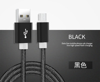 1 M Pengisian Nilon untuk Iphone Kabel Data Tipe-c Nilon Pengisian Kabel Mikro Pengisian Cepat Android 1 M Kabel Data Dikepang