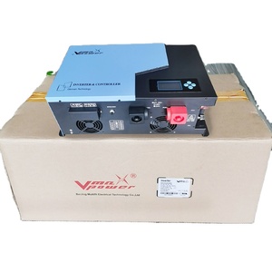 Vmaxpower เครื่องแปลงไฟไฮบริด Pure Sine Wave 2 กิโลวัตต์ 24 โวลต์ สำหรับระบบออฟกริด โซลาร์ ความถี่ต่ำ พร้อมตัวควบคุมการชาร์จ MPPT ในตัว - Product Image 1