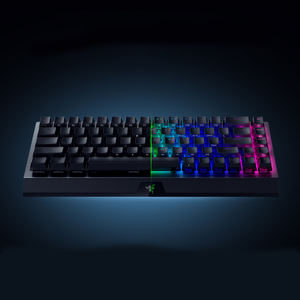 <span class=keywords><strong>Razer</strong></span> <span class=keywords><strong>BlackWidow</strong></span> <span class=keywords><strong>V3</strong></span> MINI Hyperspeed Clavier mécanique axe vert sans fil Interface USB en plastique pour utilisation de jeu Nouveau - Product Image 5