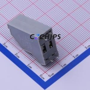 KFM736-5.0-2X2P Spring Terminal Block Through hole Component (THT),P=5mm Connector 5mm 4P 2 17A - Product Image 2