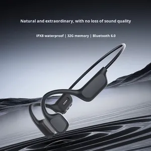 Conducción ósea X7Max transfronteriza para auriculares BT 6,0 Memoria de 32G LED de larga duración para hablar, <span class=keywords><strong>escuchar</strong></span> música, nadar - Product Image 2
