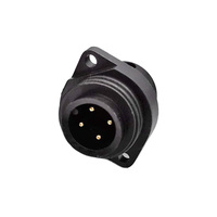 Conector Industrial DIN Rectangular de Aleación RD24 de 4 y 7 Pines J10 CA-3, Macho y Hembra, 10A, para Aplicaciones de Energía