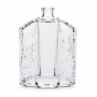 Vente en gros usine Jiangsu 80ml 18mm Flacon pulvérisateur de parfum en verre transparent, forme carrée plate, style vase à fleurs, sans diffuseur à bâtonnets