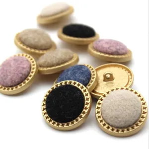 Fashion New Brand Metal One Hole Shank Button with Rhinestone